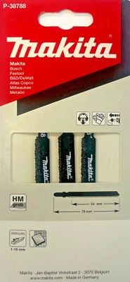 3 Makita HM grob Stichsägeblätter 79mm 79 mm Fiberglas Keramikfliesen # P-38788 - Bild 1 von 2