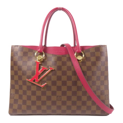 LOUIS VUITTON（LV） Borsa a tracolla Louis Vuitton LV GHW Rivierside 2 vie M40052 Damier marrone rosso