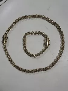 Collar a presión de colección Estate década de 1980 RAU KLIKIT con amortiguador y puño en tono dorado - Imagen 1 de 7