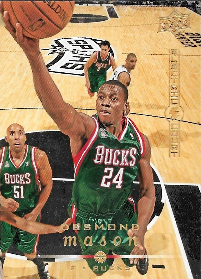 Desmond Mason Upper Deck 08-09 #102 Electric Court Milwaukee Bucks - Image 1 of 1