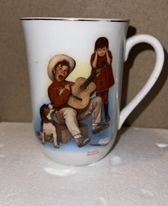 1981 Vintage Norman Rockwell Sour Note 9 oz. Coffee Tea Mug Cup Japan - Picture 1 of 3