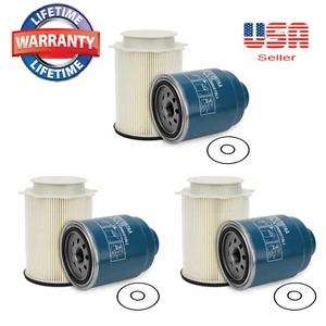 3Sets For Dodge Ram 6.7L Diesel Fuel Filter Kit 2013-2018 2500 3500 4500 5500 US - Picture 1 of 11