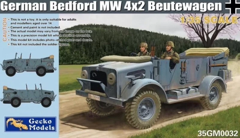 GECKO MODELS GERMAN BEDFORD MW 4X2 BEUTEWAGEN  35GM0032 1:35 - Immagine 1 di 1