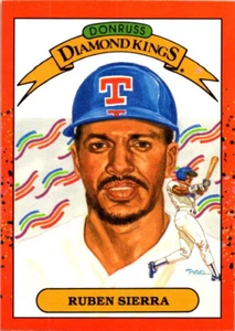 Donruss #3B 1990 Ruben Sierra Diamond Kings Rangers - Imagen 1 de 2