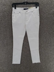 Tommy Hilfiger Skinny Jeans Girls 12 Off White Star Pattern Mid Rise Casual NWT - Picture 1 of 15