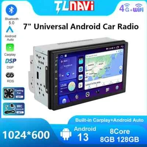 Universal Android Car Radio Carplay Stereo Audio GPS Multimedia Player Screen - Foto 1 di 30