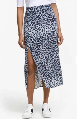 Lily and Lionel Skirt Grace Animal Print Safari Denim Colour Size L - Image 1 of 4