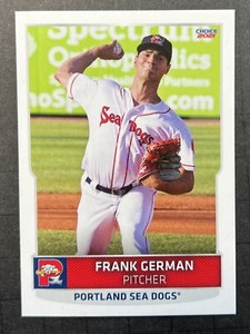 2021 Frank German Minor League Rookie Card RC Portland Sea Dogs Red Sox 