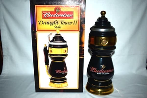 Anheuser Busch Members Club Stein Drought Tower Stein Black - Picture 1 of 4