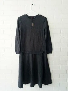 BLUSH NUEVO CON ETIQUETAS NUEVO Sudadera Gris En Capas Vestido LIZZY $64 XS jaspeado MIDI Camiseta - Imagen 1 de 3