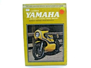 Clymer Yamaha 250 - 400 CC 2 tiempos gemelos 1965 - 1977 M401 manual de reparación de servicio - Imagen 1 de 12
