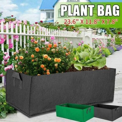 2 Pack Large Plant Grow Bag Fabric Raised Flower Bed Garden Vegetable Planter - Image 1 of 4