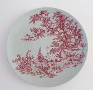 Mid Century Bjorn Winblad Nymolle Denmark Red Midsummer Nights Dream Plate - Picture 1 of 5