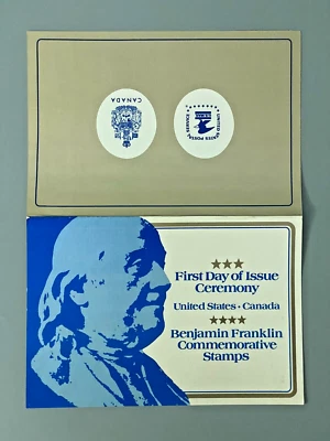US 1690 1976 Benjamin Franklin; joint issue with Canada on First Day Ceremony - Image 1 of 4