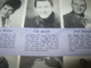 CAL SMITH HANDSIGNIERTES MAGAZIN SEITE 8 x 11 - Bild 1 von 2