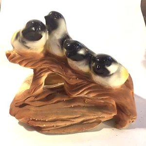 Vtg Shawnee Pottery #502 Birds on Driftwood Branch Planter Faux Bois Goldfinch - Picture 1 of 9