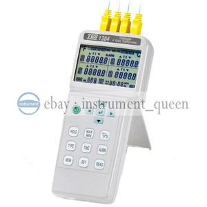 TES-1384 4 Input Thermometer / Datalogger TES1384/ - Picture 1 of 4