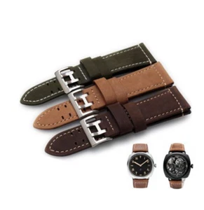 26 mm Echt Leder Uhrenarmband Band mit Schließe für Luminox1879 1881 1921 1927 - Bild 1 von 6