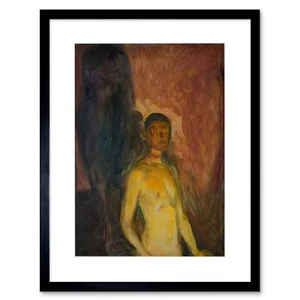 Painting Edvard Munch Self Portrait In Hell Framed Art Print Poster 12x16 Inch - Picture 1 of 25