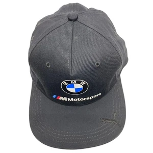 BMW Motorsport Puma Black Med-Lg Hat Cap Adult Logo Racing - Picture 1 of 11