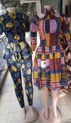 African Women's Dresses Traditional African Apparel - Image 1 of 2