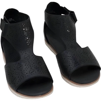 Baretraps Samira Wedge Sandals Black Cutout Comfort Women's US 9.5M - Image 1 of 4