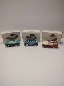 Dept 56 Classic Cars Set Of 3 Snow Village #5457-7 - Picture 1 of 6