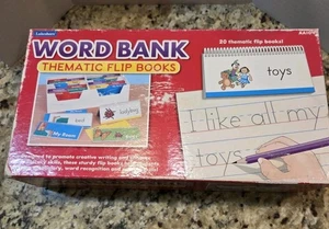 Lakeshore WORD BANK FLIP BOOK SET Writing Reading Vocabulary Learning skills - Picture 1 of 8