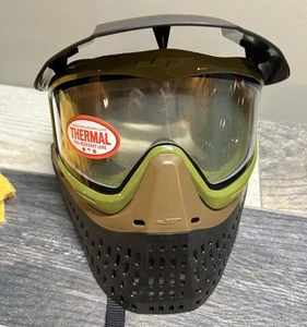 Jt ProFlex Thermal Paintball Mask - Black/Olive w/ Lens & Rare Tippmann Visor - Picture 1 of 3