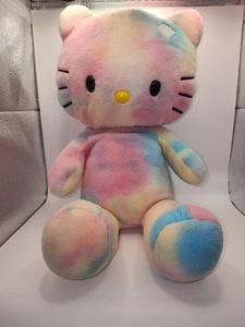 Build A Bear Hello Kitty Sanrio Pastel Tie Dye Watercolor Plush 2014 No Bow LE - Picture 1 of 10