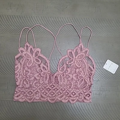 Bralette Free People Intimately Encaje Correa Ajustable Ballet Rosa Talla M Nuevo con Etiquetas  Foto 1 de 4
