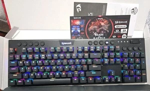 Redragon K618 Horus Wireless RGB Mechanical Keyboard, BT/2.4Ghz/Wired Tri-Mode - Picture 1 of 4