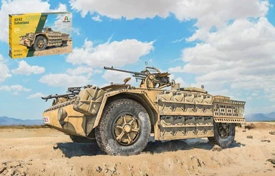 MODELLINO VEICOLO MILITARE STATICO ITALERI AS42 SAHARIANA KIT SCALA 1:72 - Immagine 1 di 4