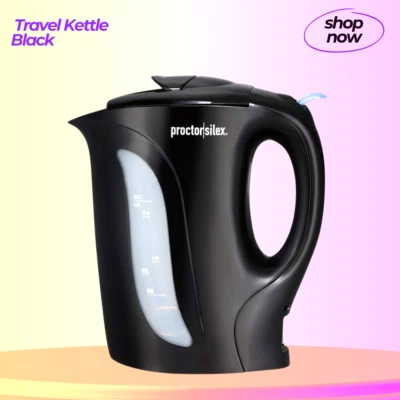 Hervidor eléctrico Proctor Silex 1L negro - apagado automático de ebullición rápida Foto 1 de 4