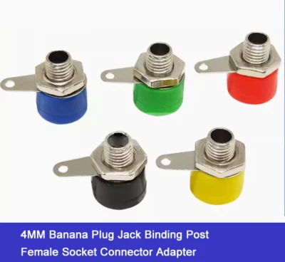 4MM Banana Plug Jack Binding Post Female Socket Connector Adapter 1/10/20/50Pcs - image 1 of 3