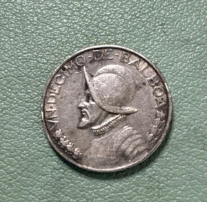 PANAMA Un Decimo de Balboa (1/10) - 1947 .900 Silver Coin - Picture 1 of 8