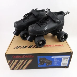 Pacer Roller Skates GTX 500 Size 4 Black Low 65mm Wheels Mach 5 RTX 8000 P217B - Picture 1 of 24