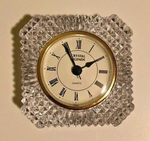 Crystal Legends 24% Lead Crystal "Jubilee" Clock By Godinger, Untested - Picture 1 of 6