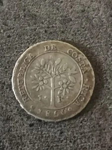 1 REAL 1850 COSTA RICA ARGENT / SILVER - Bild 1 von 2