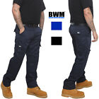 Mens Lightweight Cargo Combat Work Trousers & Knee Pad Pockets by BWM