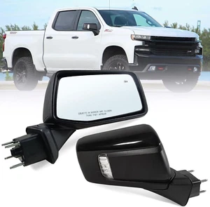 Right Passenger Side Mirror Fits 2019 2020 2021 2022 2023 2024 Chevy Silverado 1 - Picture 1 of 6
