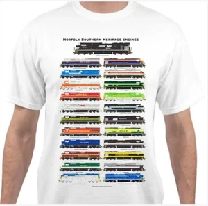 Camiseta Norfolk Southern 22 Heritage Locomotives Railroad de Andy Fletcher - Imagen 1 de 1
