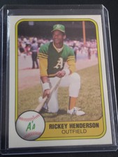 1981 FLEER BASEBALL RICKEY HENDERSON #574 