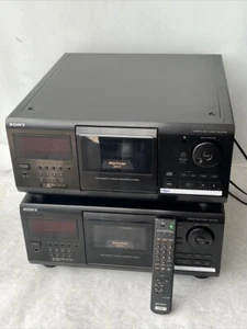 Pair (2) Sony CDP-CX205 Mega Storage 200 Disc Carousel CD Changer / Players - Picture 1 of 19