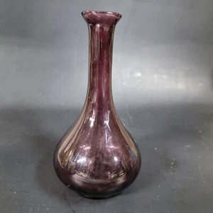 Antike um 1900 leichte Amethyst Glas Friseur Flasche 6,5" - Bild 1 von 6