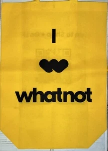 2022 Whatnot Reusable Cloth Yellow Tote Bag Brand New Mint Pristine Condition - Picture 1 of 1