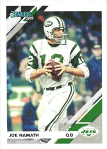 Tarjeta de fútbol americano Donruss #193 Joe Namath New York Jets 2019 - Imagen 1 de 2