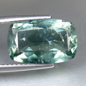 3.87 CT 12X8MM UNHEATED 100% COPPER BEARING GREEN TOURMALINE LOOSE GEMNSTONE