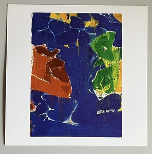 SAM FRANCIS, ‘RED-GREEN’ promotional card, 2008.