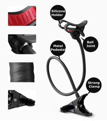 CPL-HOL: Universal Clamp Mount w/ holder for SmartPhone - Image 1 of 4